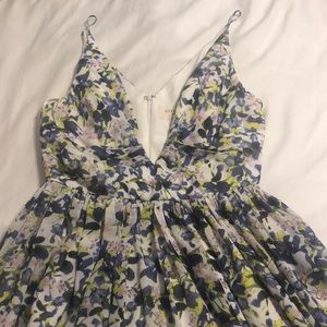 Everly long spring flower dress